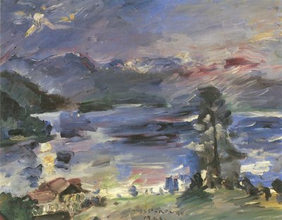 Walchensee, Rising Moon by Lovis Corinth